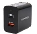 NÃœPOWER AC CHARGER QUICK CHARGE 3.0 AND POWER DELIVERY 18W, BLACK