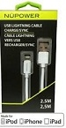 NuPower MFI Lightning Cable 2.5 M(6 Feet) White