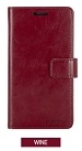 â€‹GoosPery Blue Moon Wallet Case For iPhone X Wine Color
